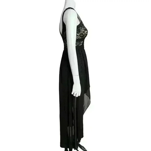 Morgan & Co. Black Jr. Cocktail Dress Size 5/6 Jr. - Picture 4 of 13